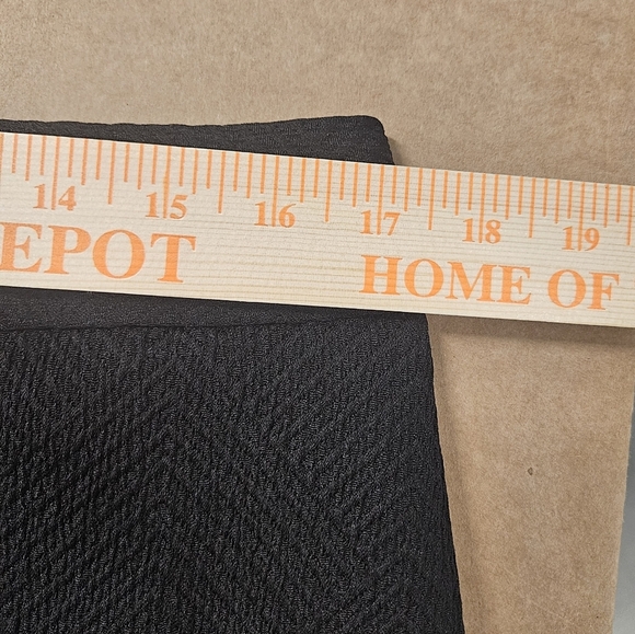 0012 Banana Republic Textured Pencil Skirt Black Fall Formal Office Boss Size 12 - Picture 10 of 12